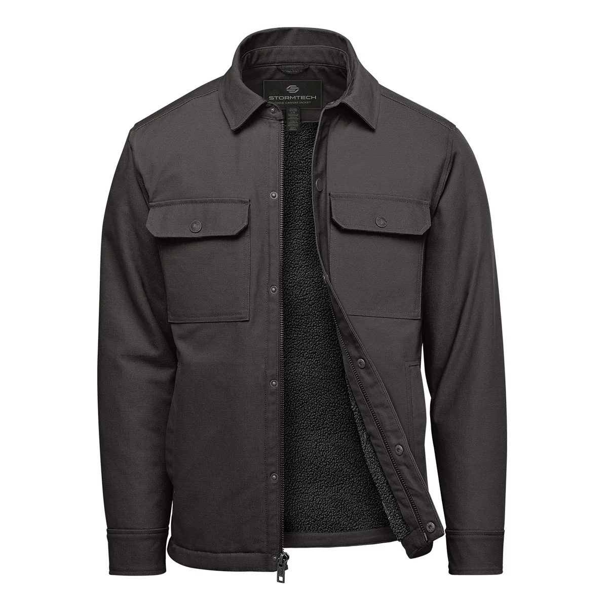 Men’s Oxide Sherpa Lined Canvas Jacket - CJK-2M - Image 3